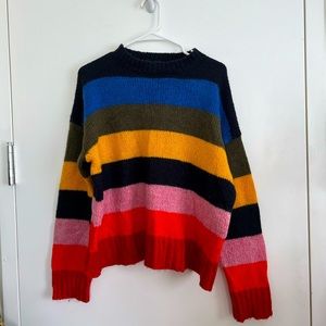 Urban Outfitters Rainbow Stripe Sweater